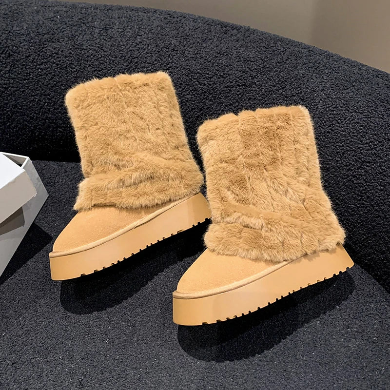 UGGIE - Thick Soled Snow Boots
