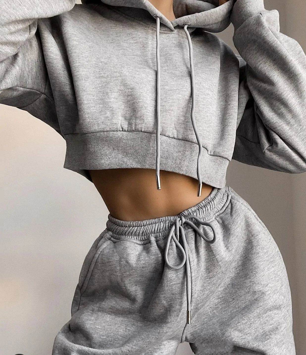 JADE set - Cropped Hoodie & Joggers 2 Piece set