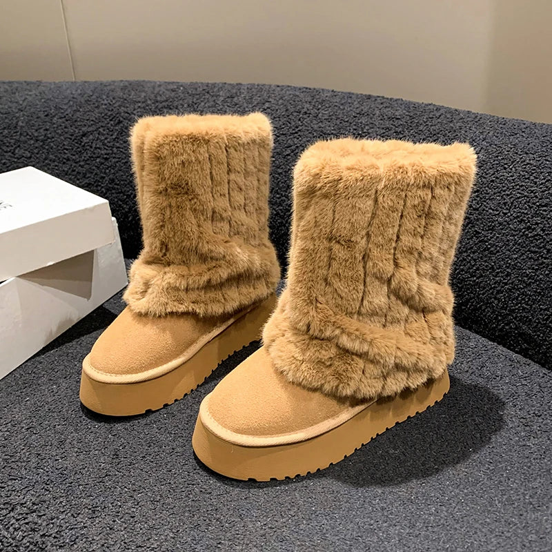 UGGIE - Thick Soled Snow Boots