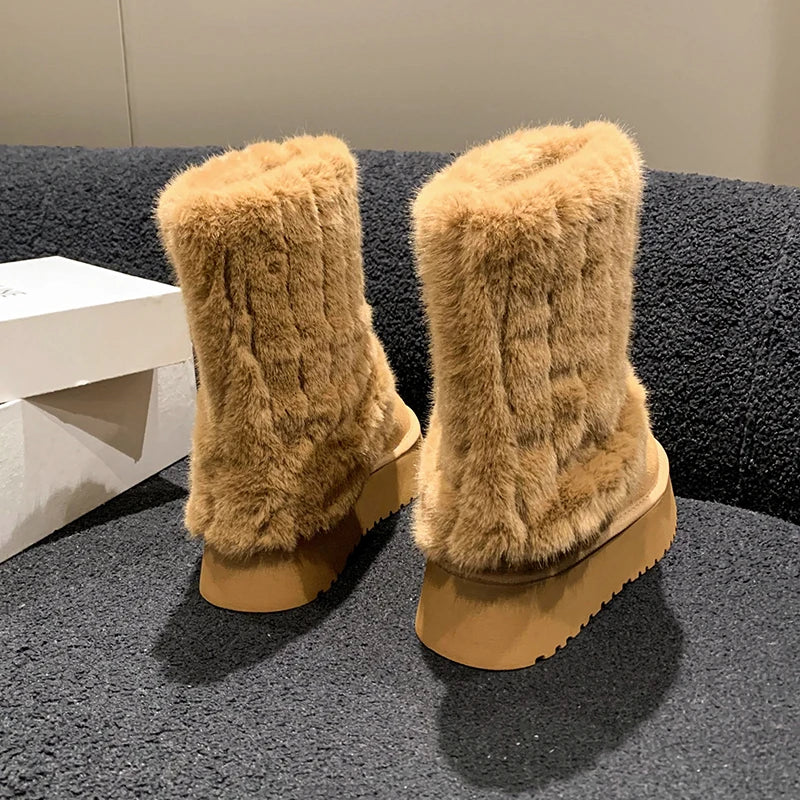 UGGIE - Thick Soled Snow Boots