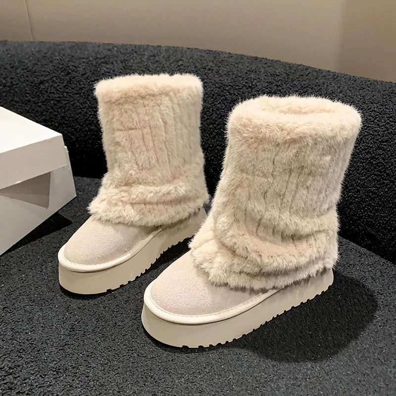UGGIE - Thick Soled Snow Boots